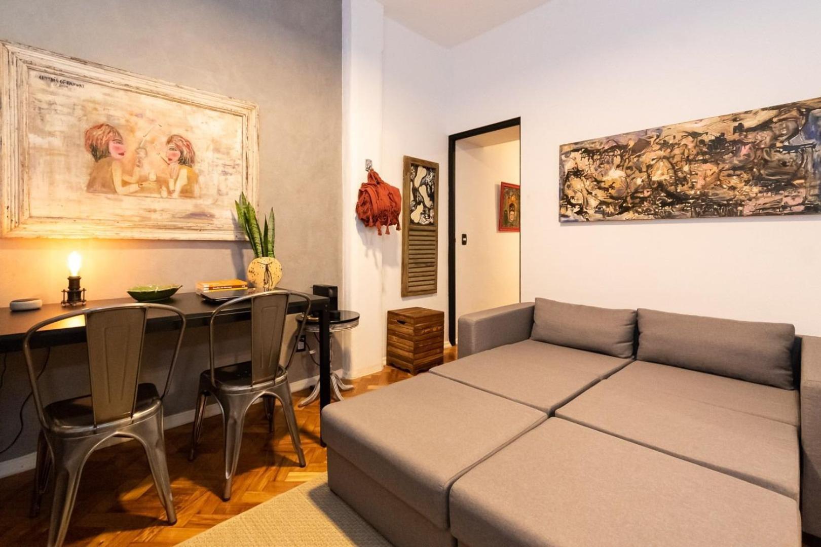 Omar do Rio - JG 42/701: Moderno Qto&sala, Internet 240mbps, Smart TV, VideoGame Retrô + Alexa (EchoDot), ao lado do Metrô, a 200 metros da Praia de Ipanema e 500 metros da Praia de Copacabana Rio de Janeiro Exterior foto